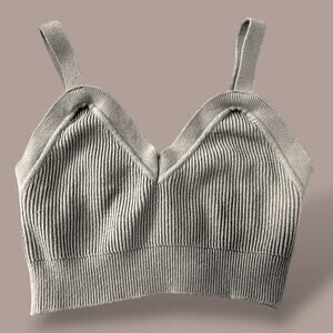 Wild Fable Ribbed Knit Bralette Crop Top - XXS (Fits XXS-S)